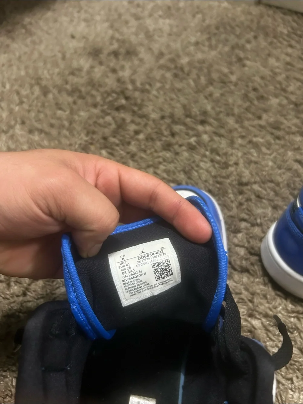 Air Jordan 1 mid signal blue
